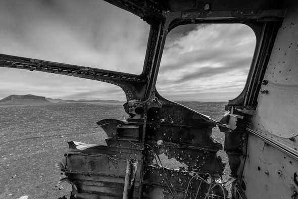 Blick aus der DC-3 bei Vik