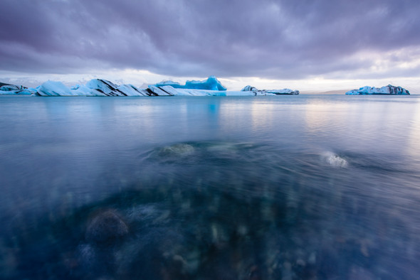 Eisberge in der Eislagune Jökulsarlon