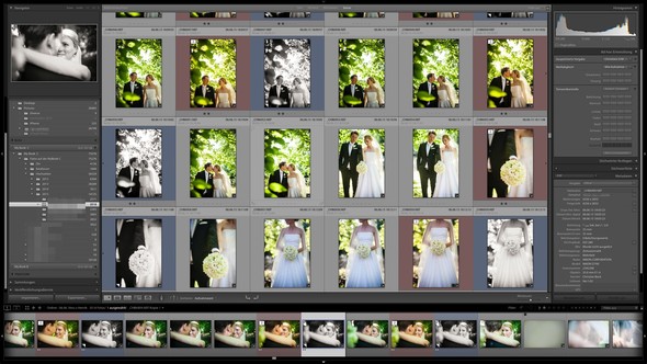 Lightroom bei der Hochzeitsbearbeitung