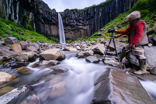 Fotografieren am Svartifoss